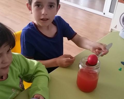 Easter bazaar - painting Easter eggs